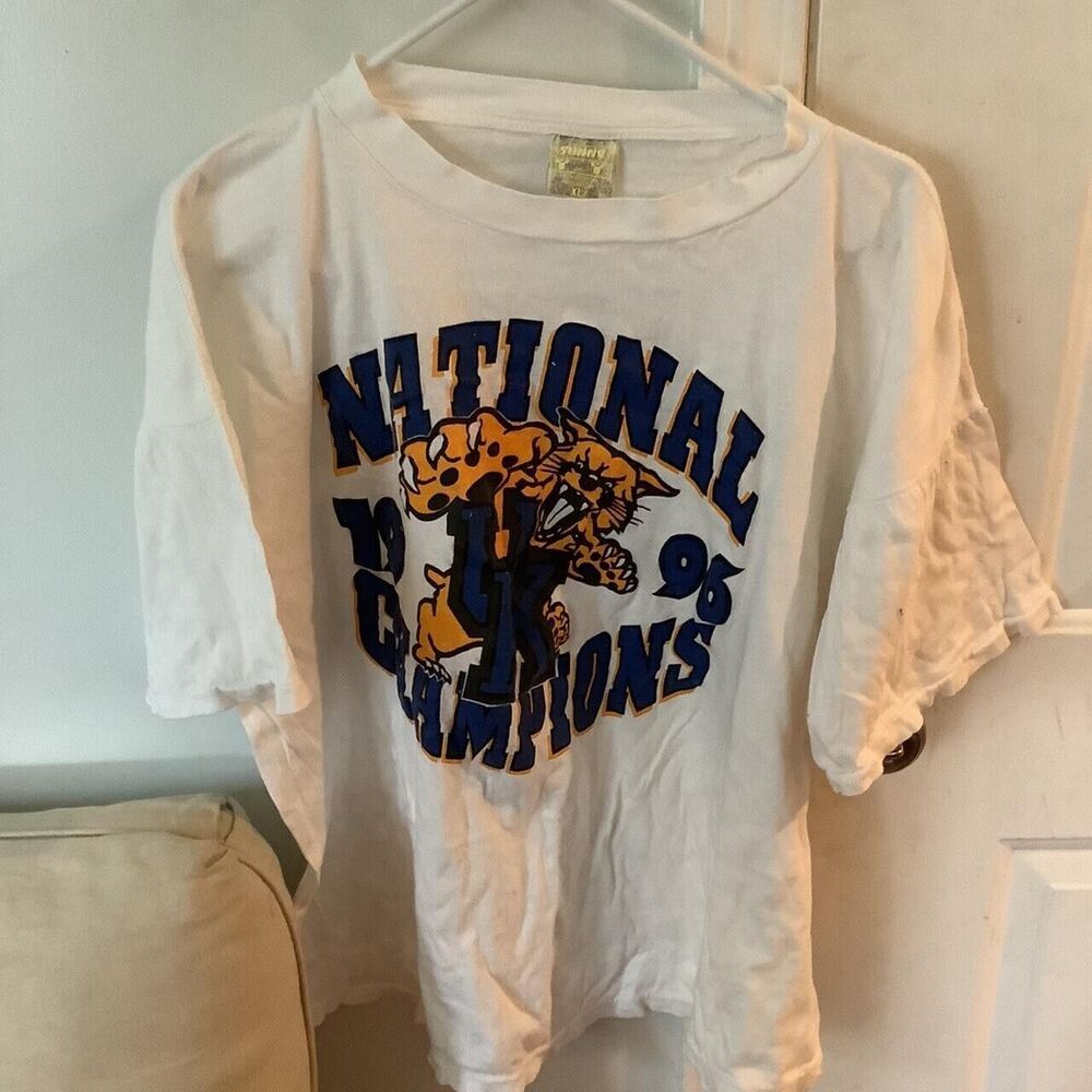kentucky wildcat national champions 1995 Vintage 1990s 90s Made in USA size xl